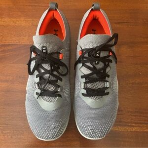 Under Armour Gray Black‎ Orange TriBase Reign 3 Training Gym Shoes